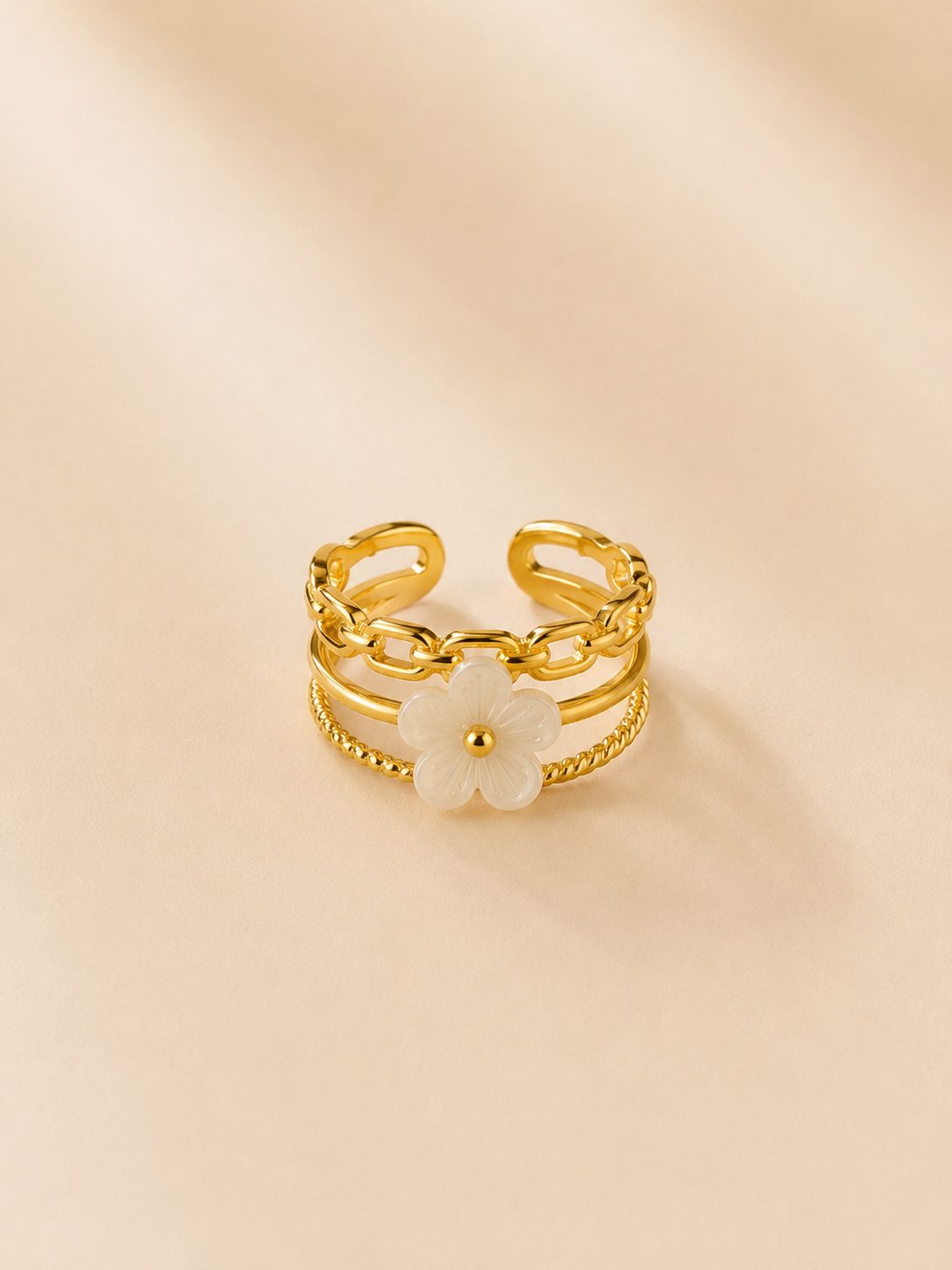 Bague Flora - Réglable
